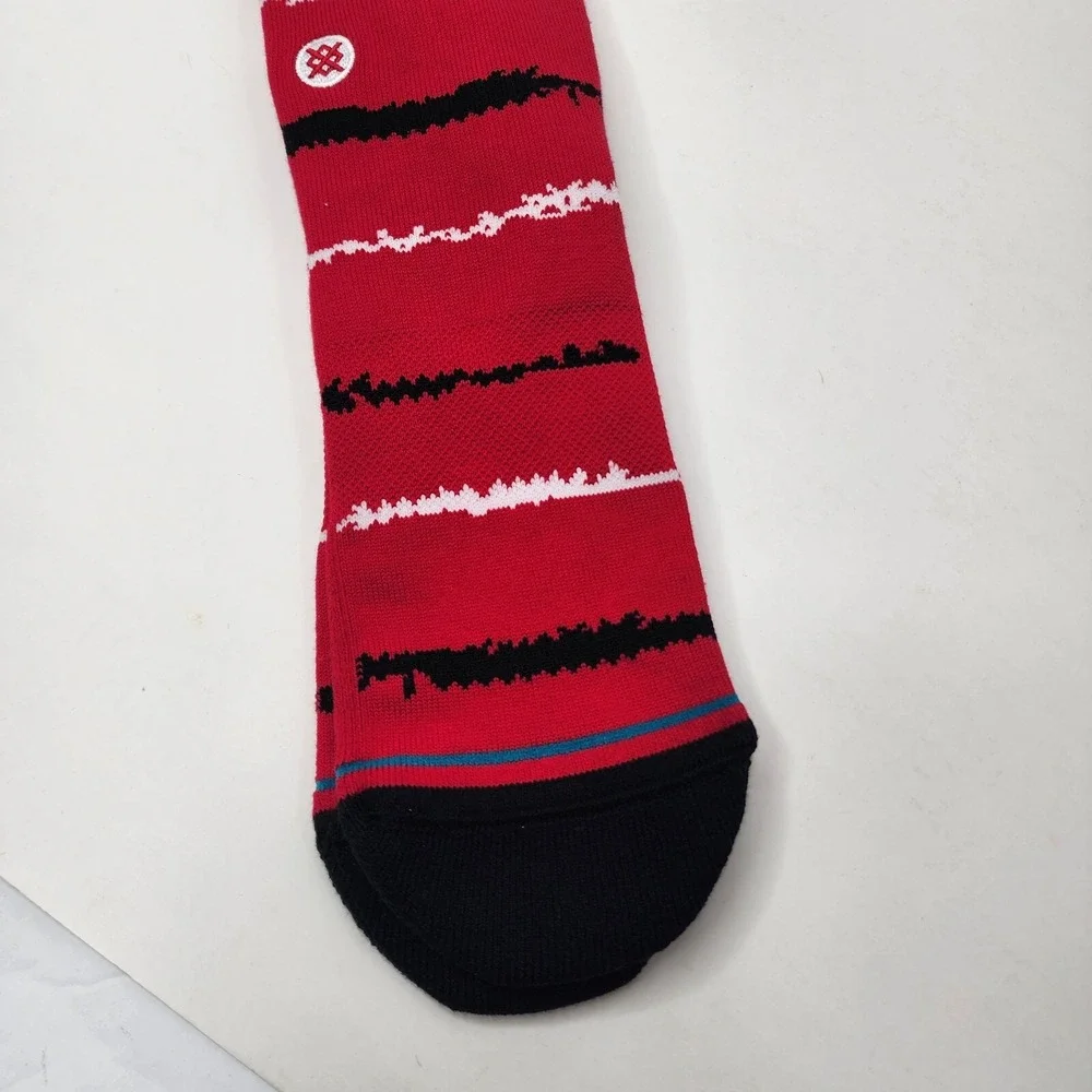 NEW Stance MLB CIN Cincinnati Reds Mens Large Chalk Casual Crew Socks NWT